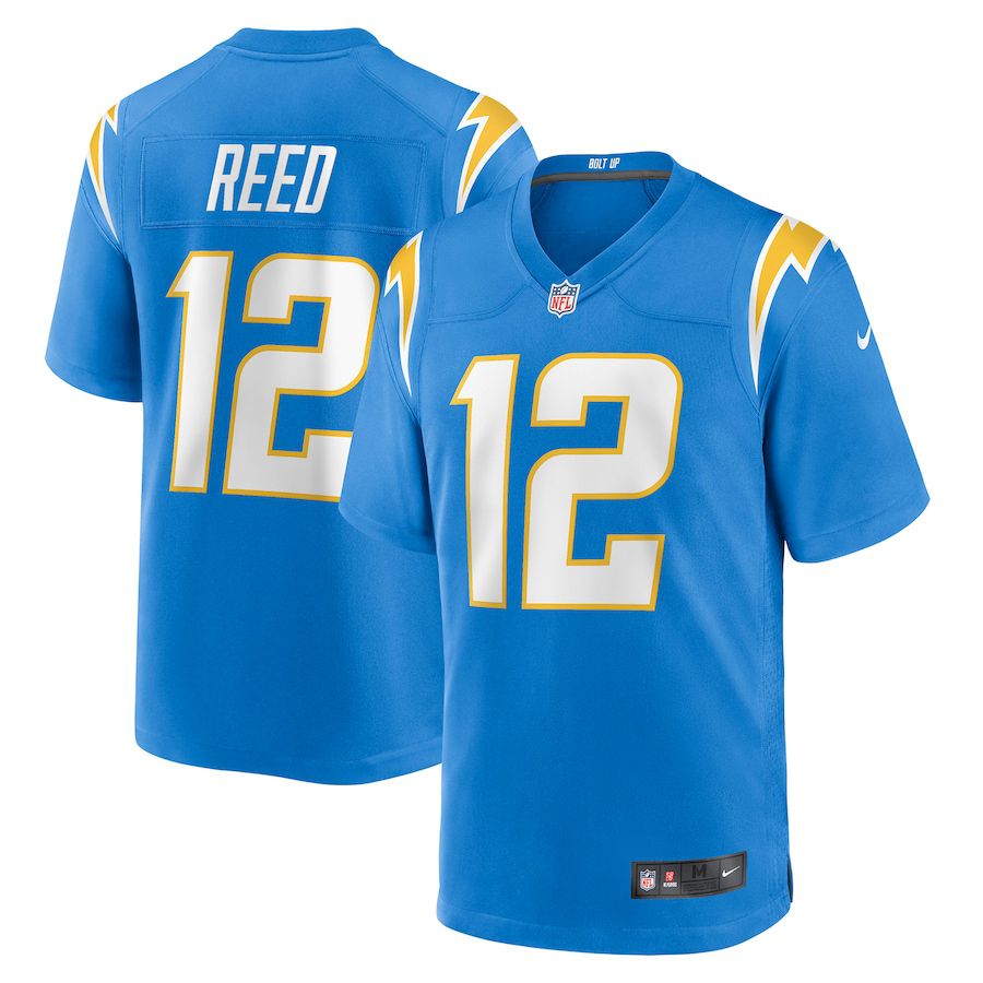 Men Los Angeles Chargers 12 Joe Reed Nike Powder Blue Game NFL Jersey